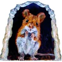 Wallsticker - House Mouse in hole