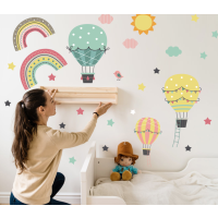 Wallsticker - Balloons and Stars